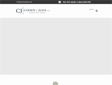 Tablet Screenshot of cohenandjudaflorida.com